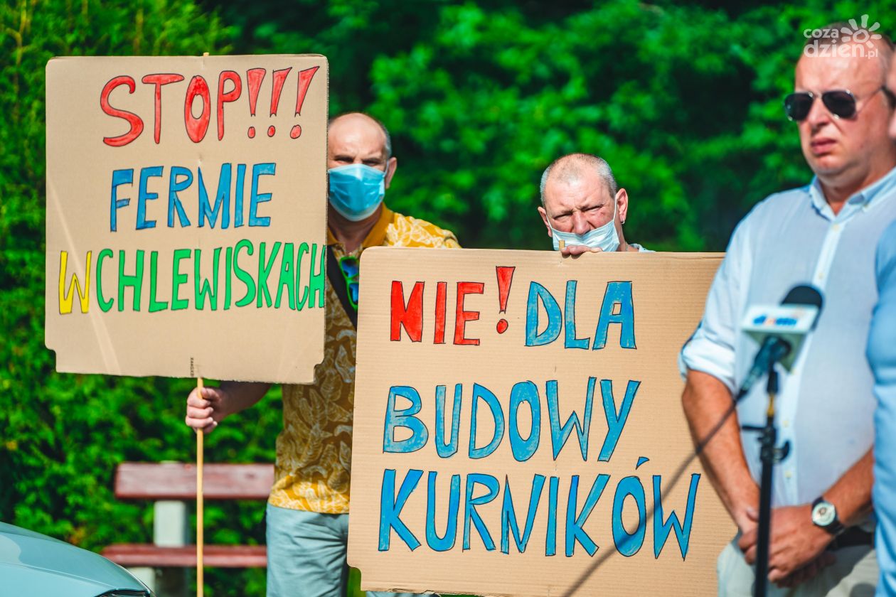 Protest mieszkańców Chlewisk (zdjęcia)