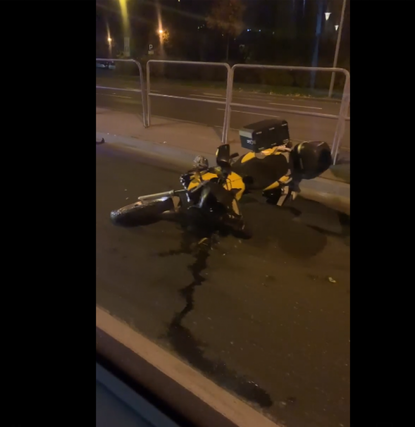 Wypadek motocyklisty przy ul. Struga 