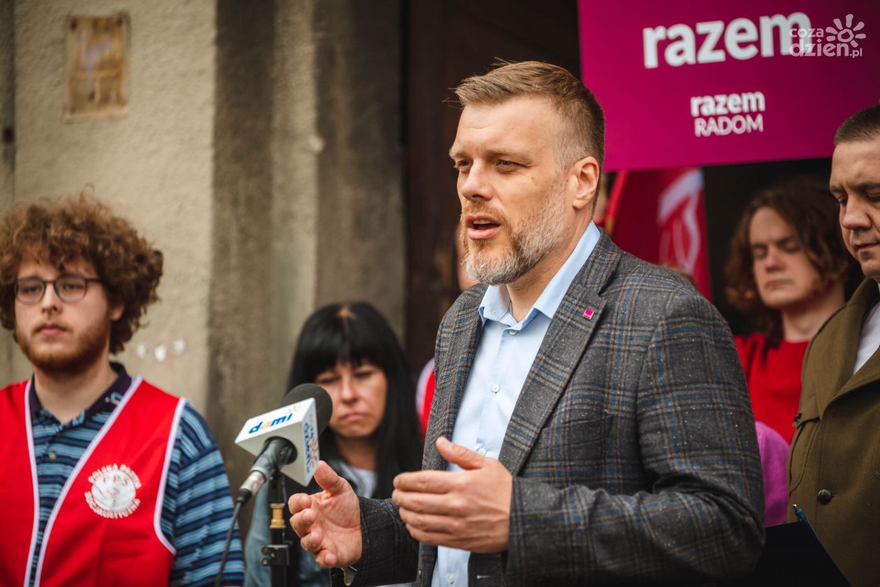 Konferencja prasowa partii Razem - Adrian Zandberg (zdjęcia)