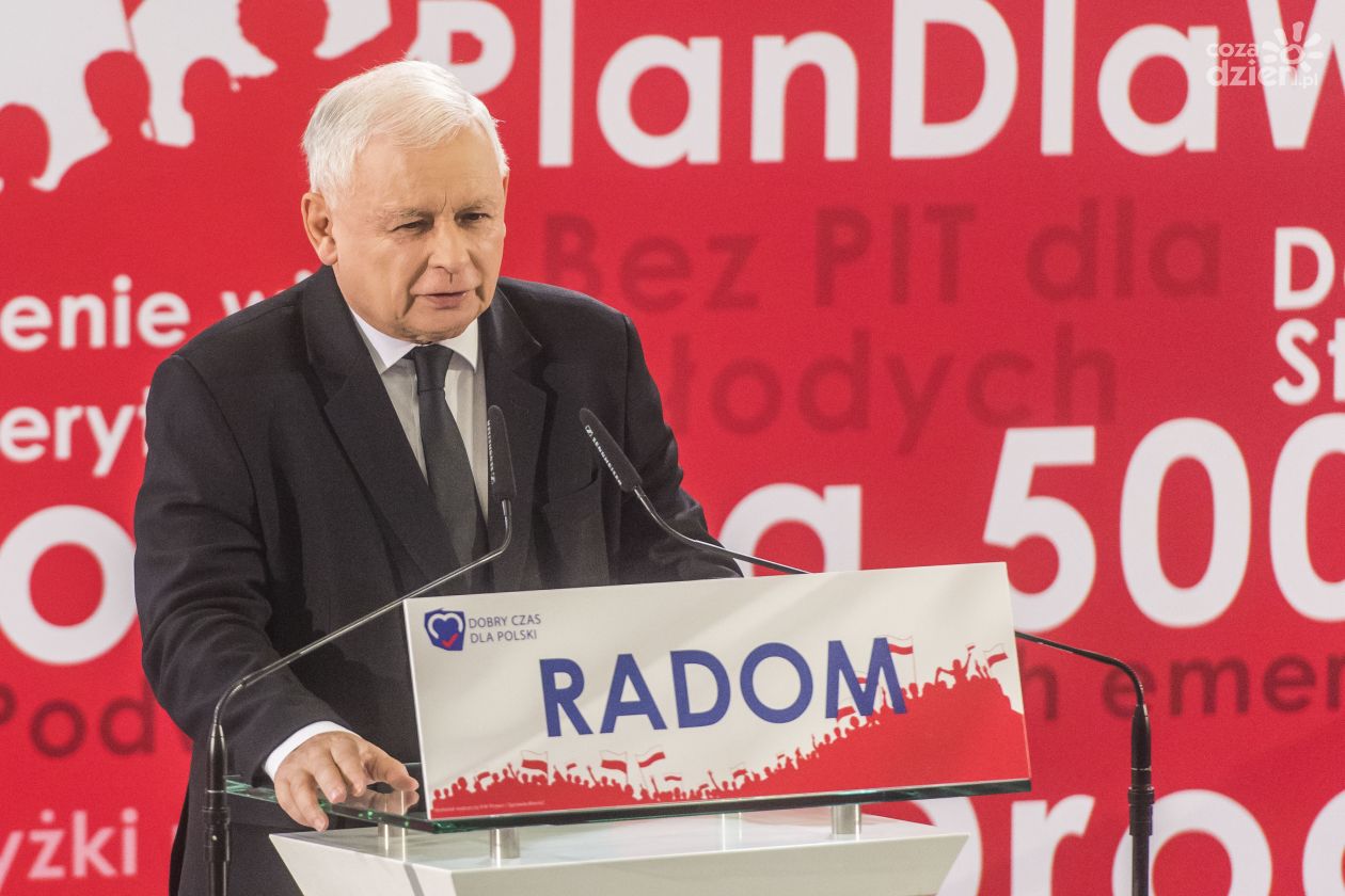 Jarosław Kaczyński w Grójcu. Zobaczcie przemówienie