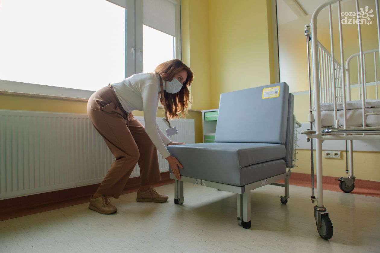 Łóżka dla rodzica czuwającego w Mazowieckim Szpitalu Specjalistycznym (zdjęcia)