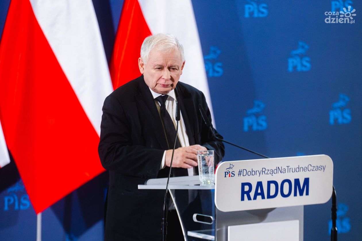 Informacje. Jarosław Kaczyński w Radomiu 