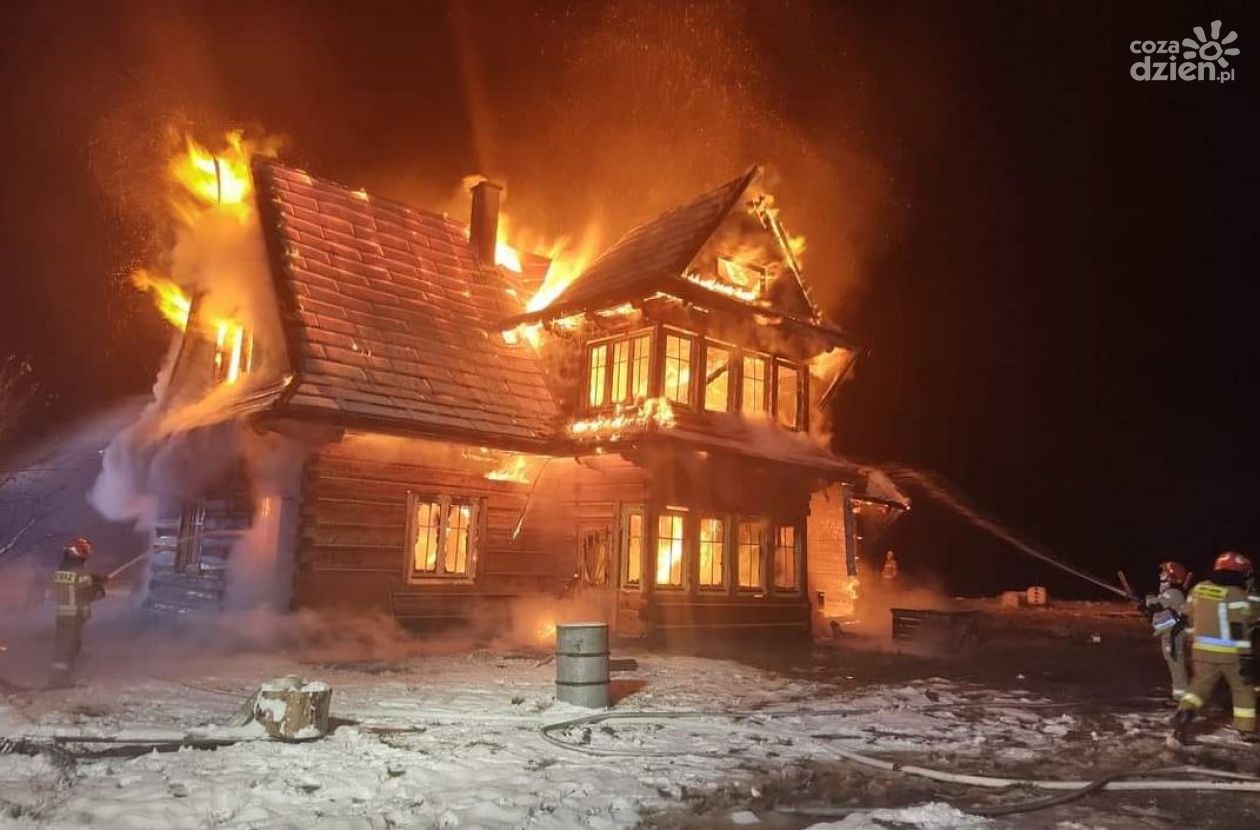 Doszczętnie spłonął dom w Maliszowie