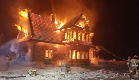 Doszczętnie spłonął dom w Maliszowie