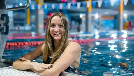 Katarzyna Wasick - wicemistrzyni świata w pływaniu trenowała na basenie Neptun (zdjęcia)