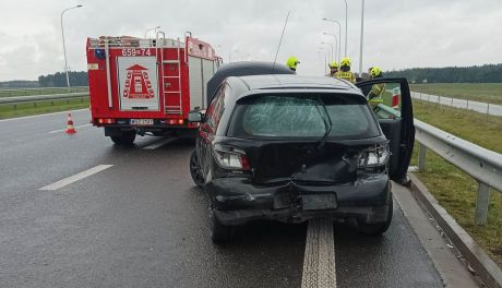 Wypadek na S7 w Orońsku. Dwie osoby w szpitalu