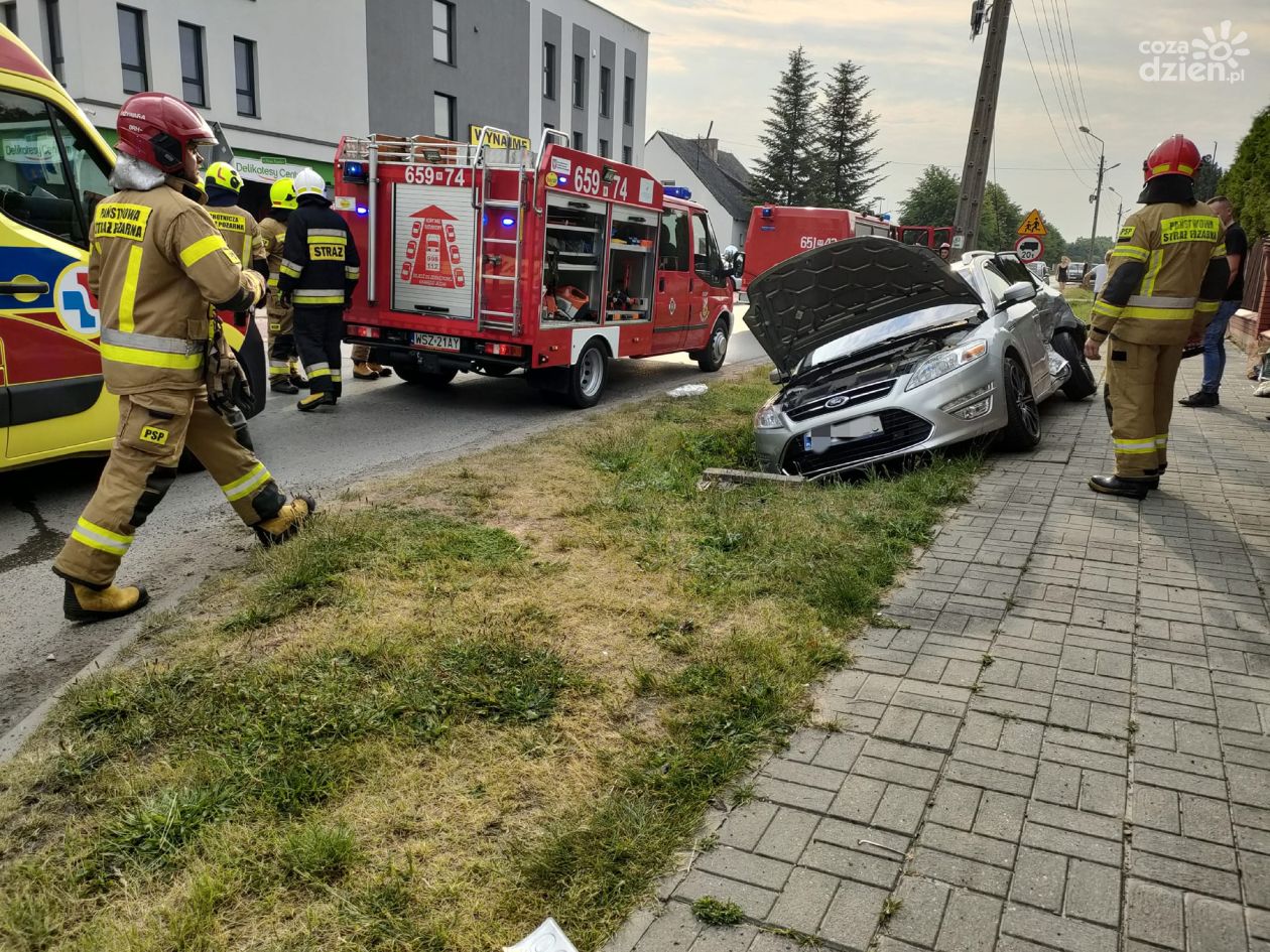 Zderzenie dwóch aut w Orońsku