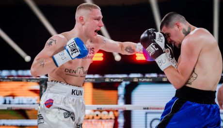 Kamil Kuździeń wygrał w walce wieczoru Olavoga Boxing Night w Pionkach
