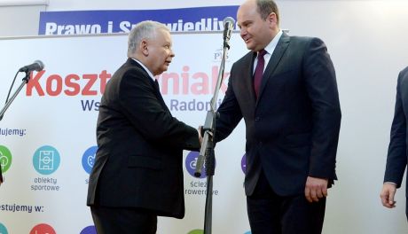 Jarosław Kaczyński w Radomiu popiera prezydenta